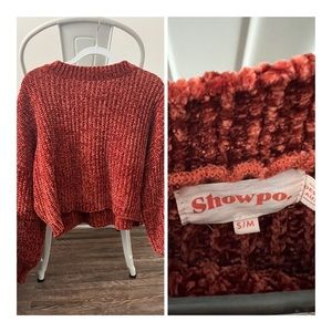 Showpo Red Sweater - Size US 4